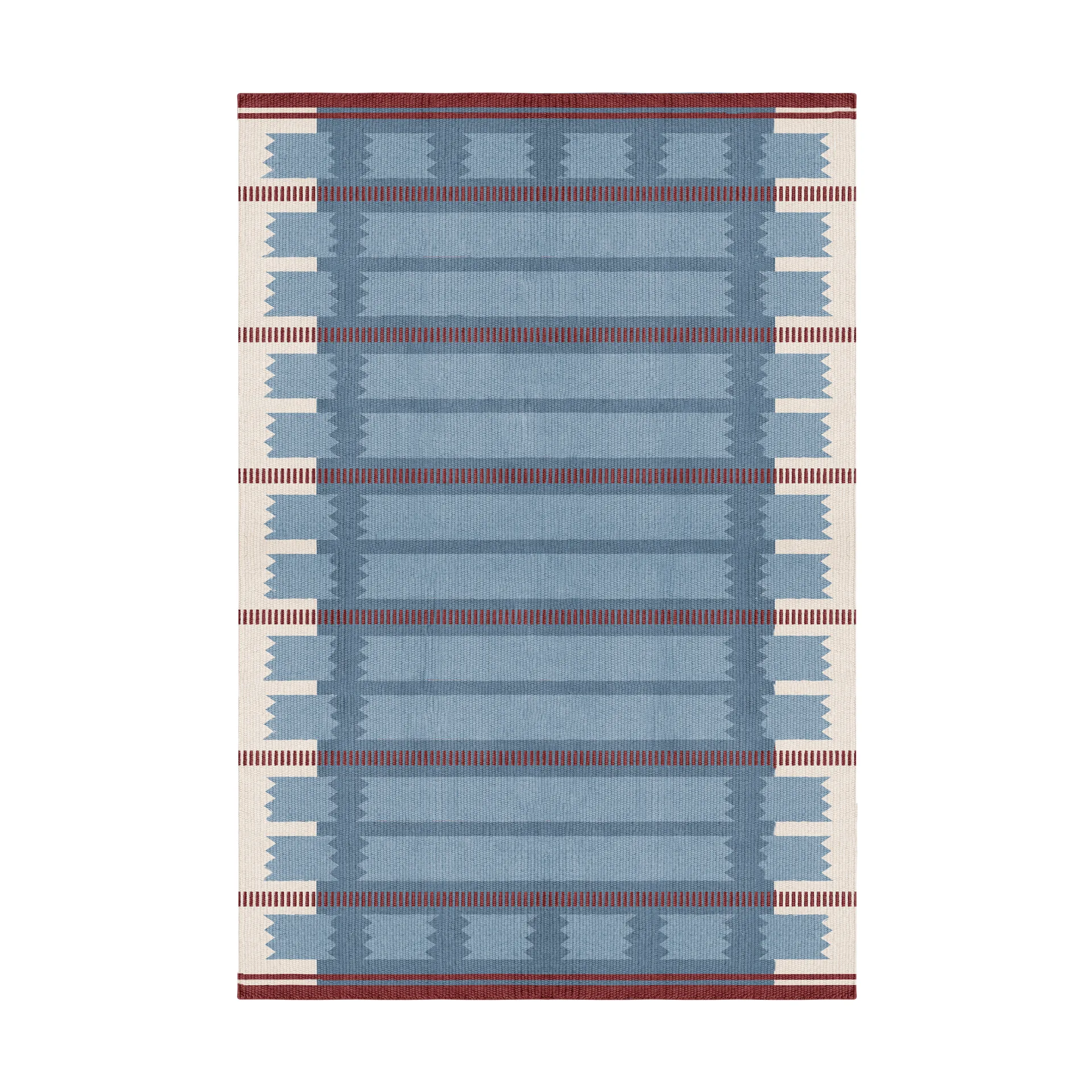 Tapis en laine Röllakan Iris, Petrol, 250x350 cm Layered