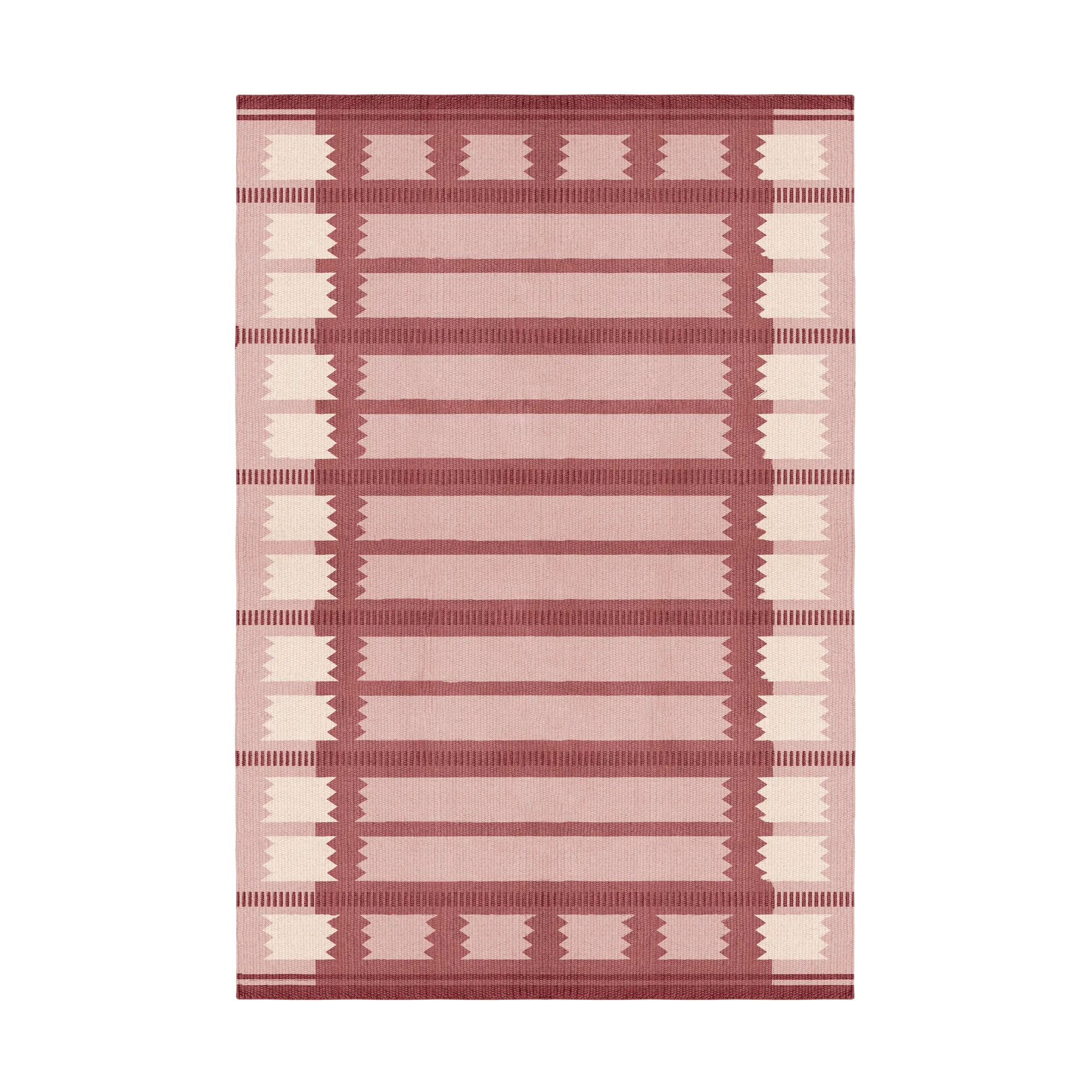 Tapis en laine Röllakan Iris, Rasberry, 180x270 cm Layered