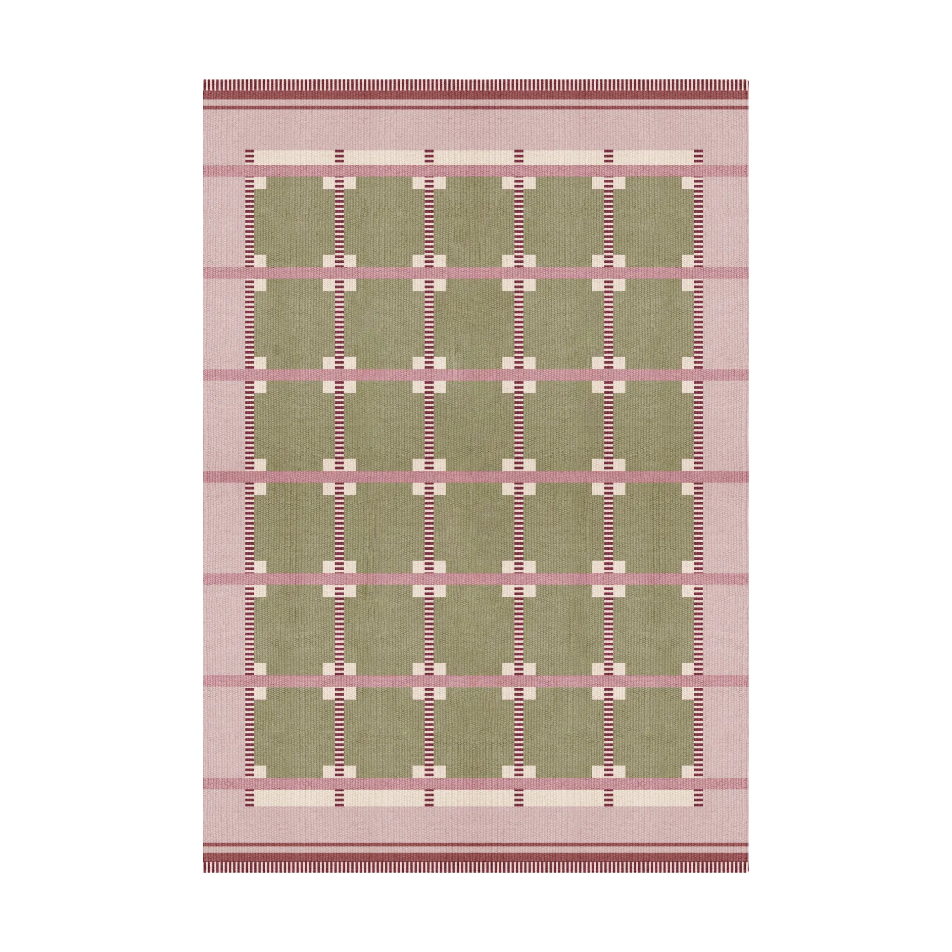 Tapis en laine Röllakan Ruth, Spring grass, 180x270 cm Layered