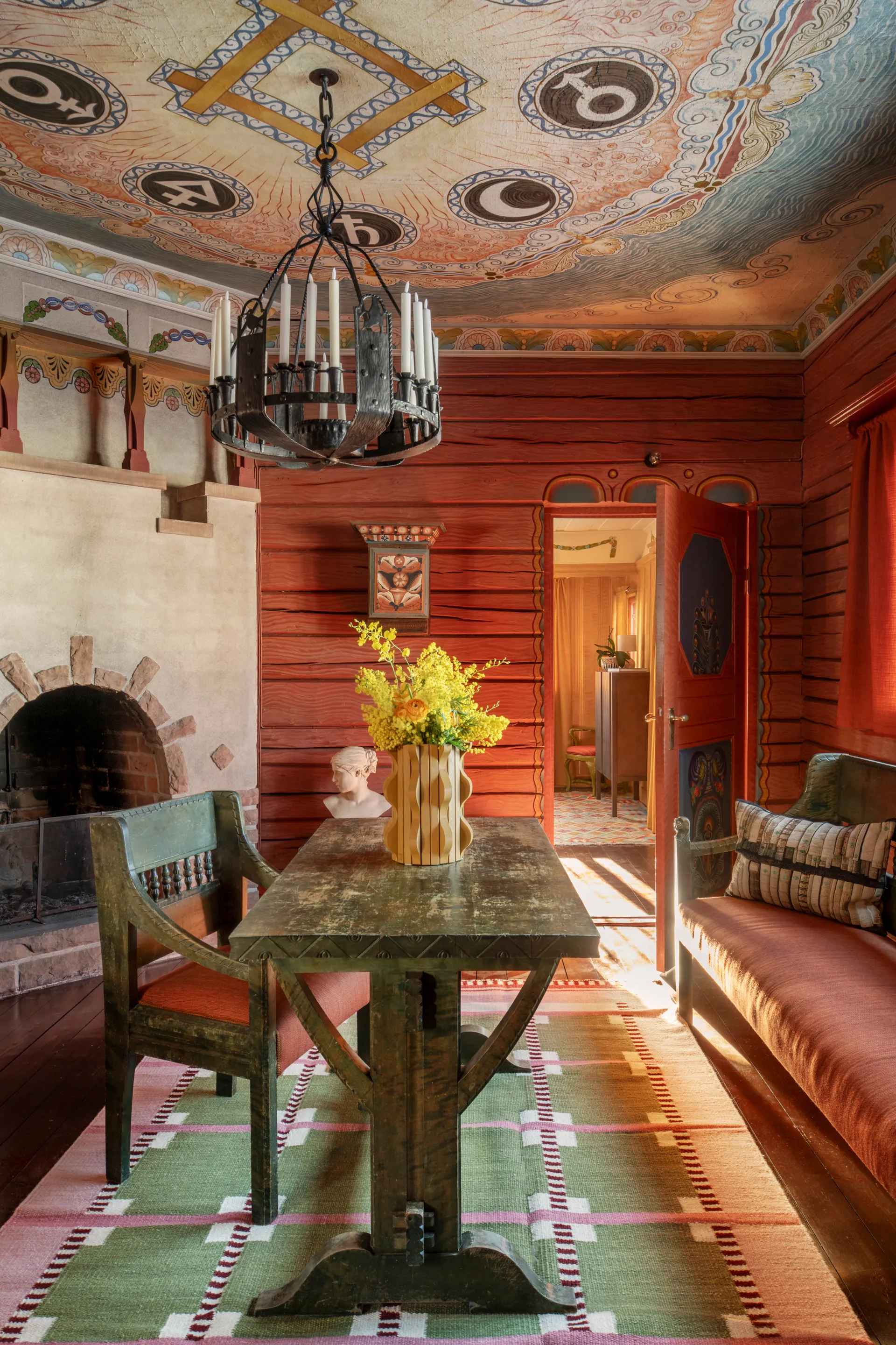 Tapis en laine Röllakan Ruth, Spring grass, 200x300 cm Layered