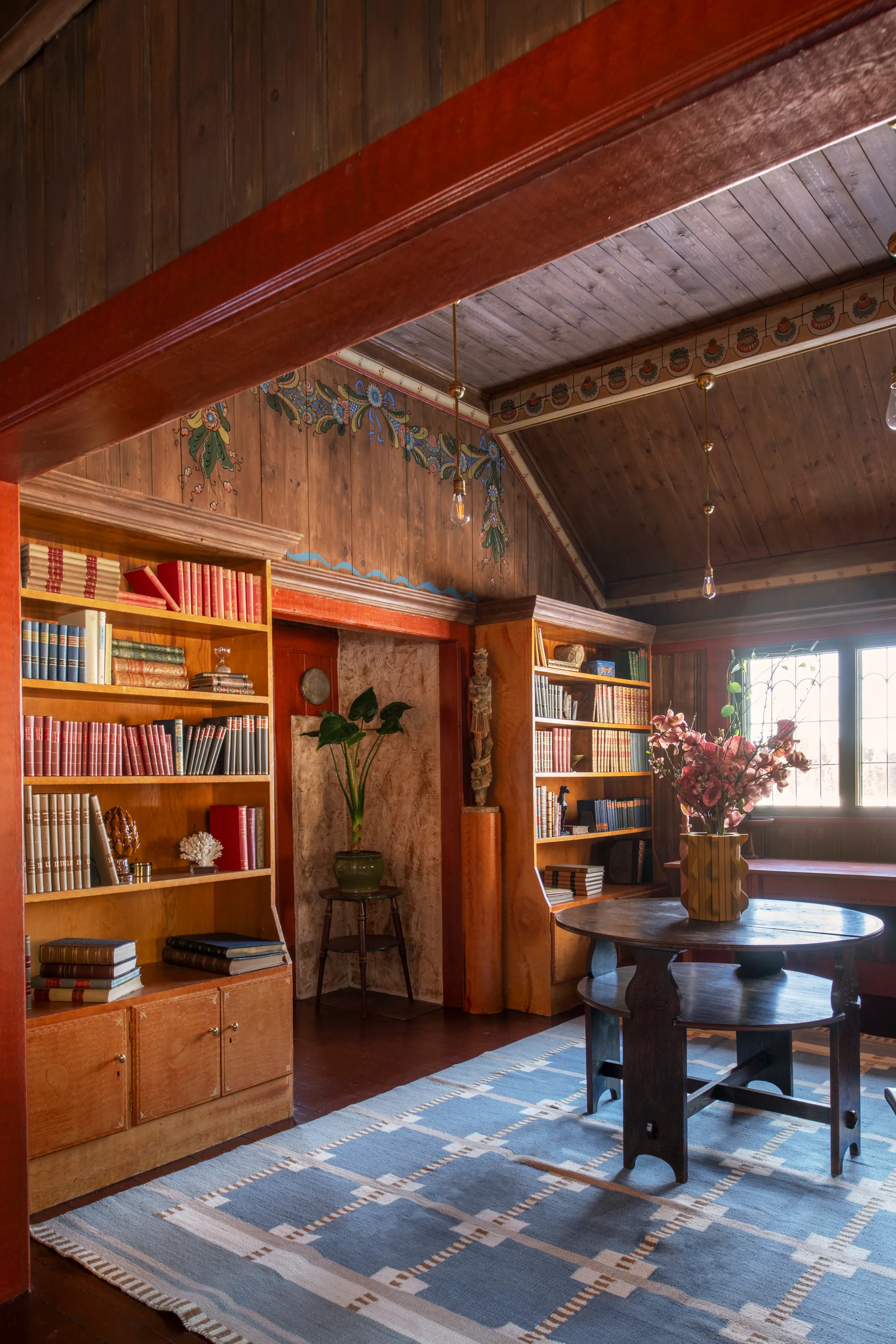 Tapis en laine Röllakan Ruth, Summer sky, 140x200 cm Layered