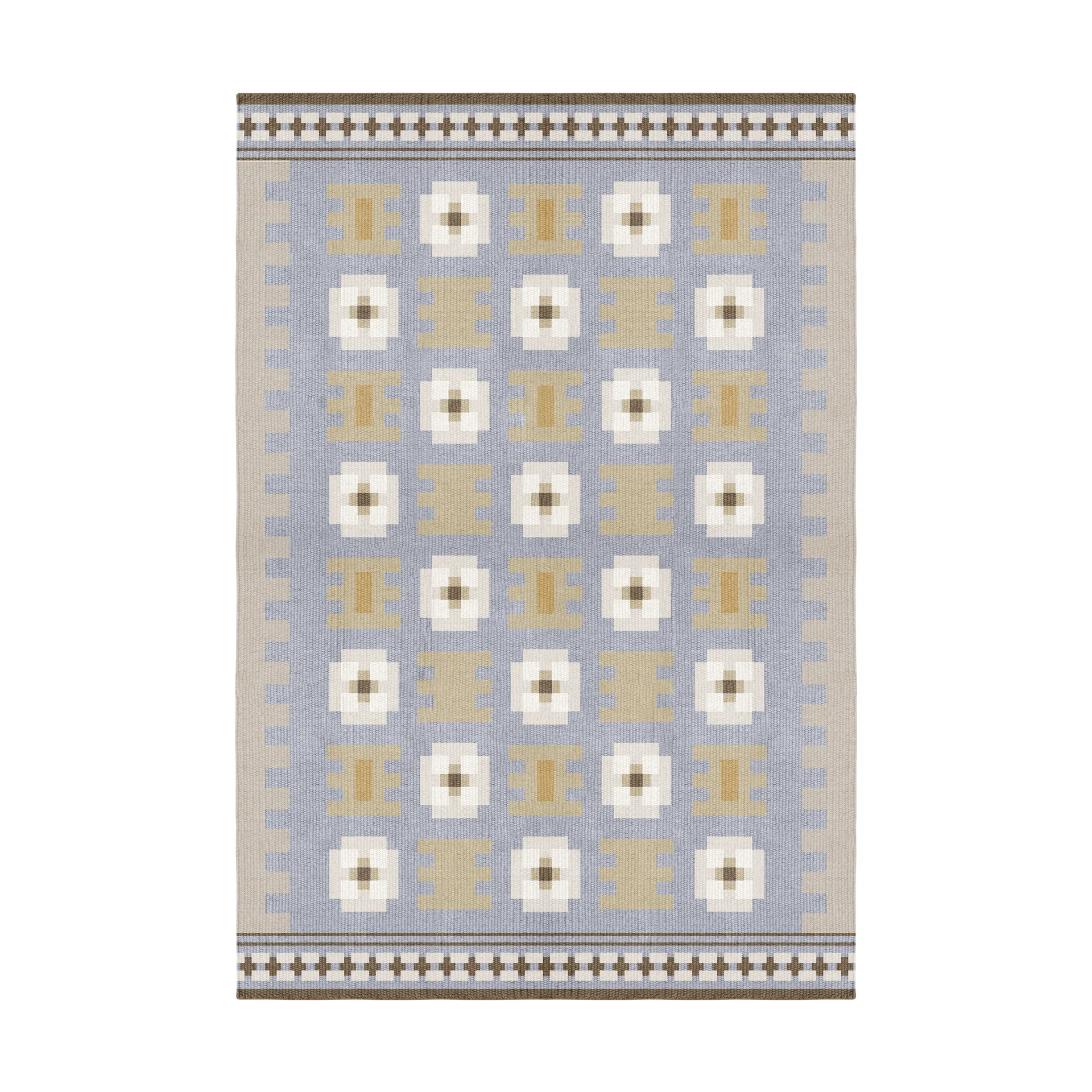 Tapis en laine Röllakan Selma, Dove, 250x350 cm Layered