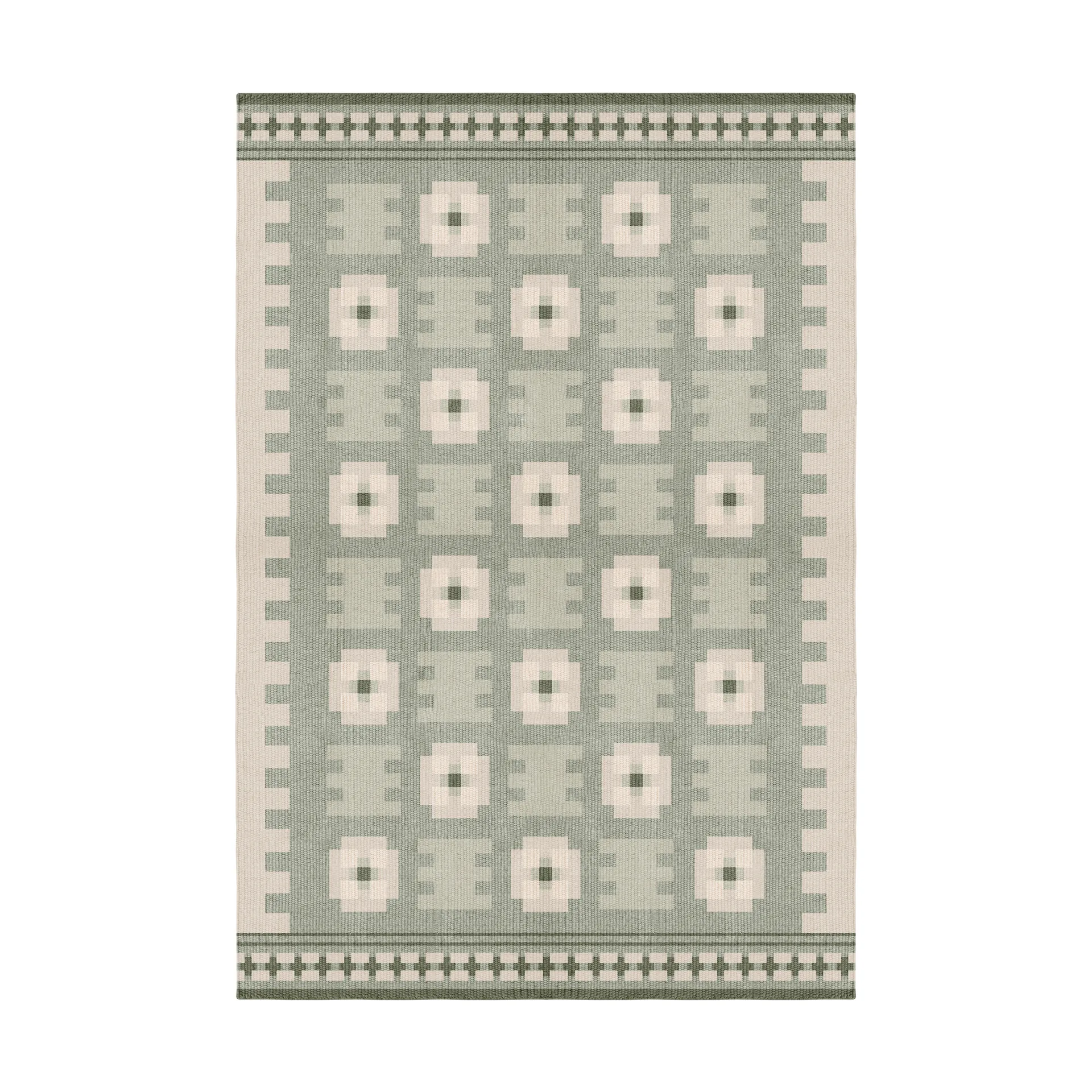 Tapis en laine Röllakan Selma, Sage, 250x350 cm Layered