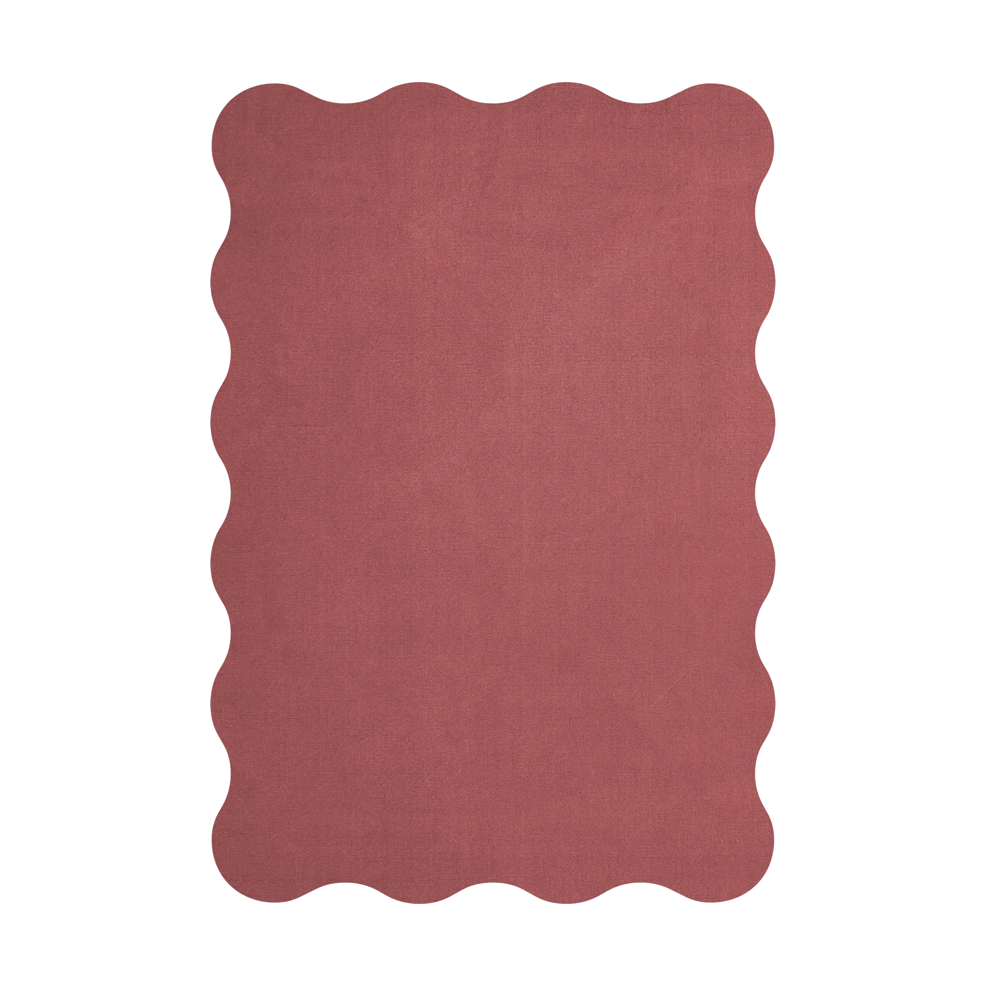 Tapis en laine Scallop 180x270 cm, Rosewood red Layered