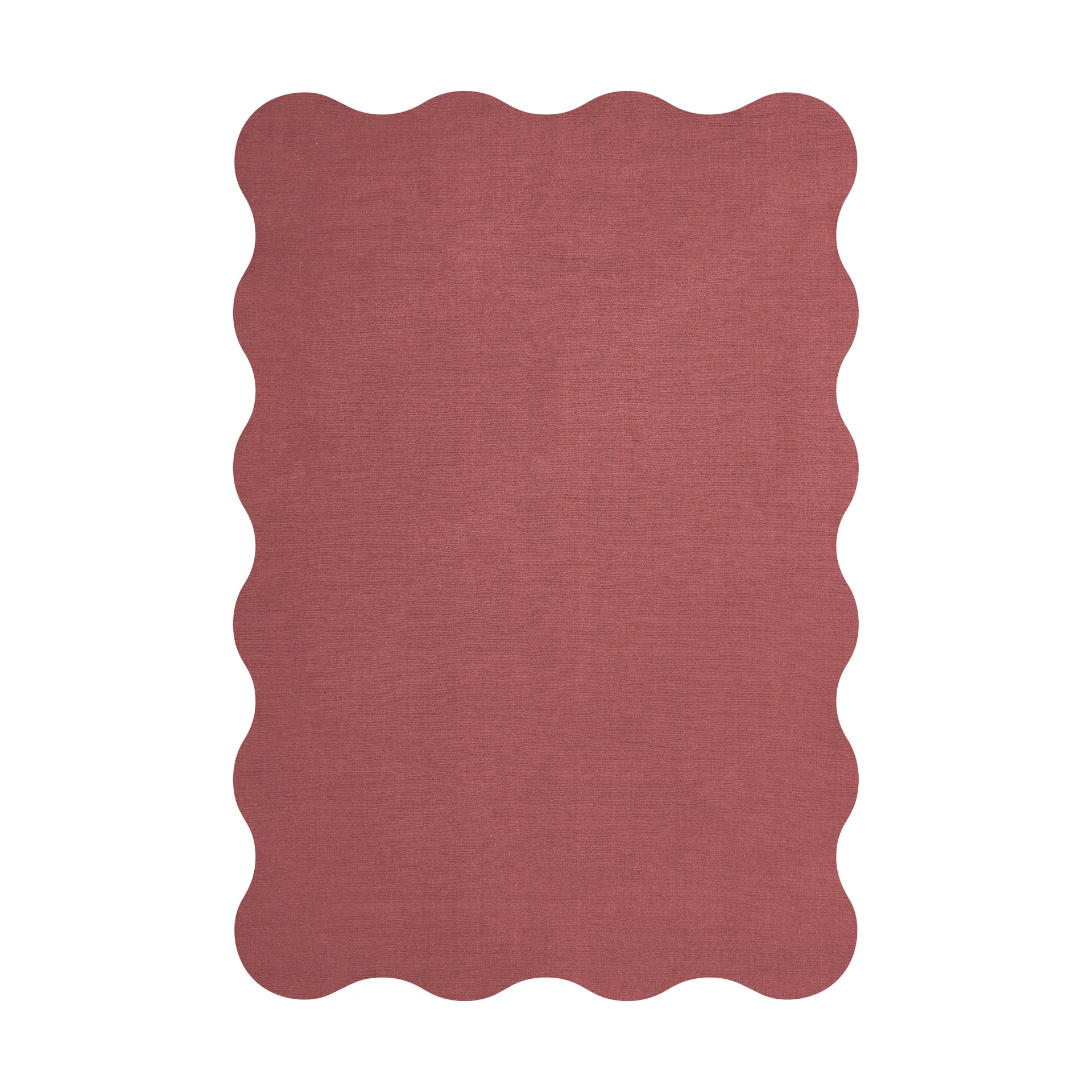 Tapis en laine Scallop 200x300 cm, Rosewood red Layered
