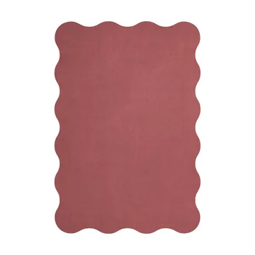 Tapis en laine Scallop 200x300 cm - Rosewood red - Layered