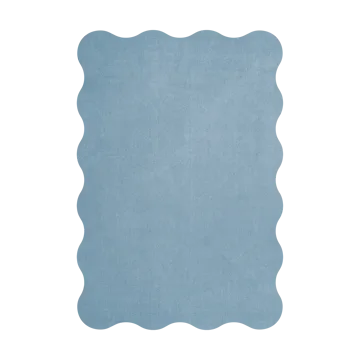 Tapis en laine Scallop 200x300 cm - Soft blue - Layered