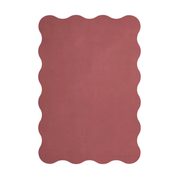 Tapis en laine Scallop 250x350 cm - Rosewood red - Layered