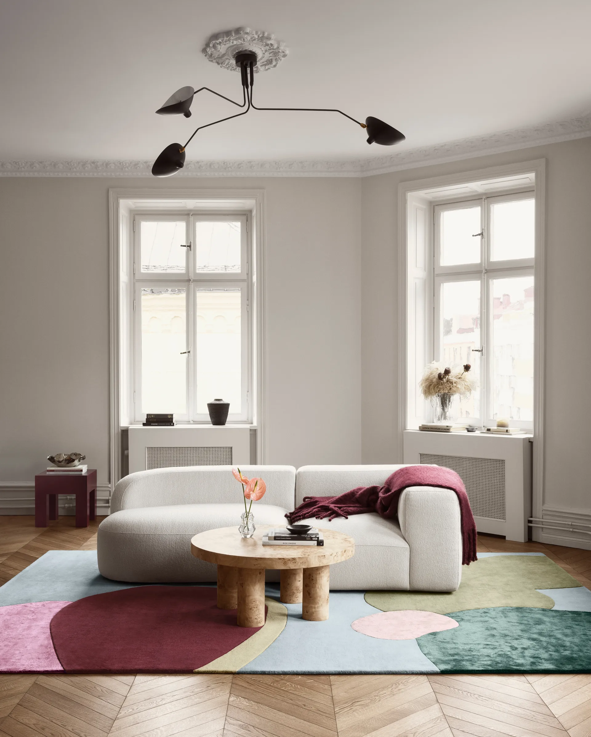 Tapis en laine Sleeping Flower, 180x270 cm Layered