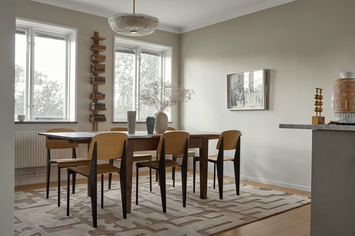 Tapis en laine Stig Lindberg Gunnel, Walnut brown, 180x270 cm Layered