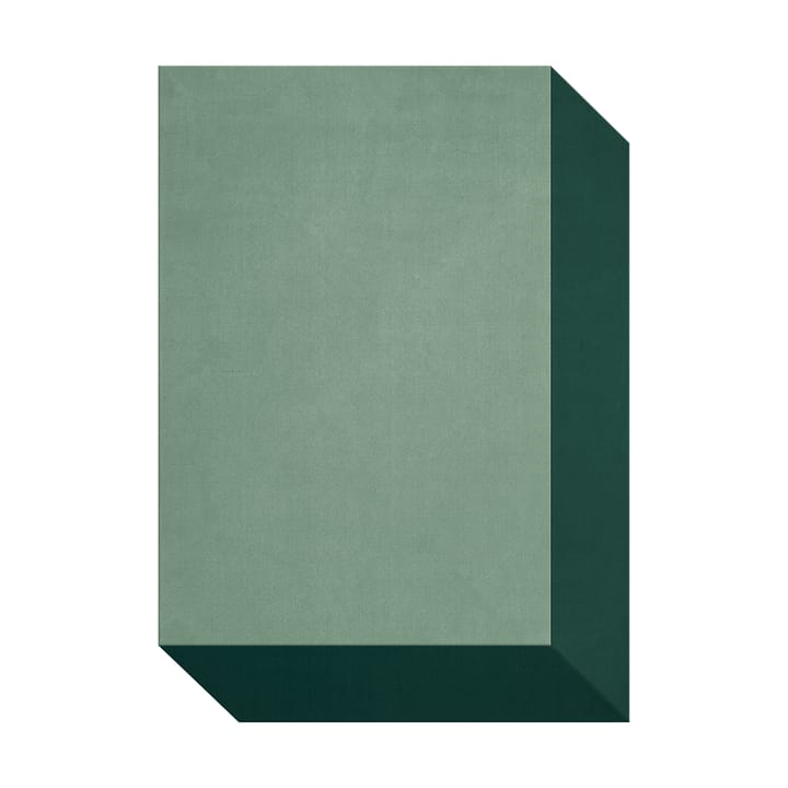 Tapis en laine Teklan Box - Greens, 180x270 cm - Layered