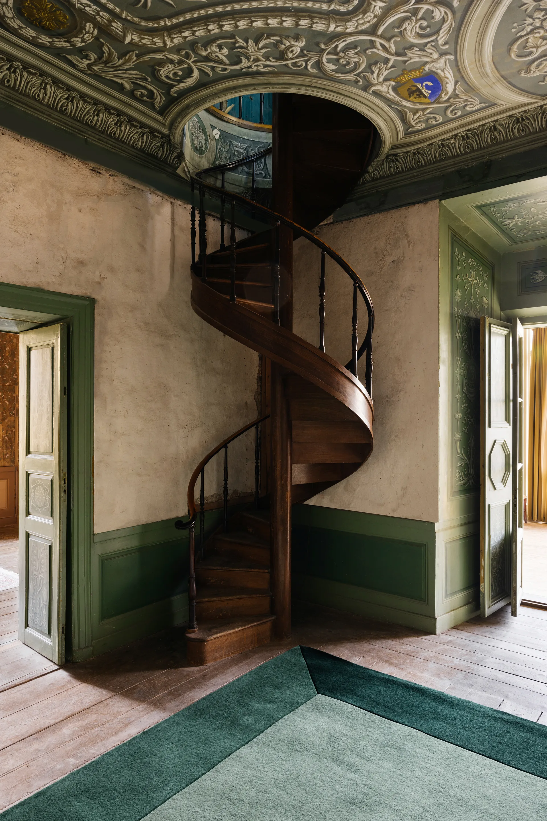 Tapis en laine Teklan Box, Greens, 180x270 cm Layered