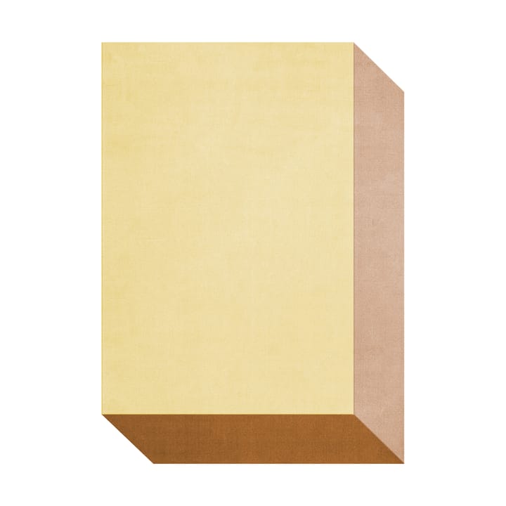 Tapis en laine Teklan Box - Yellows, 180x270 cm - Layered