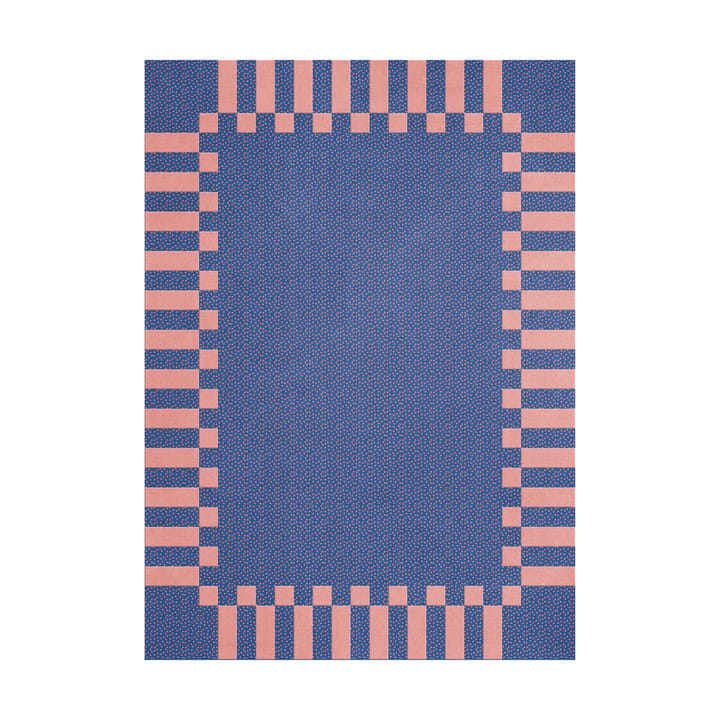 Tapis en laine Teklan Frame - Cobalt salmon,  180x270 cm - Layered