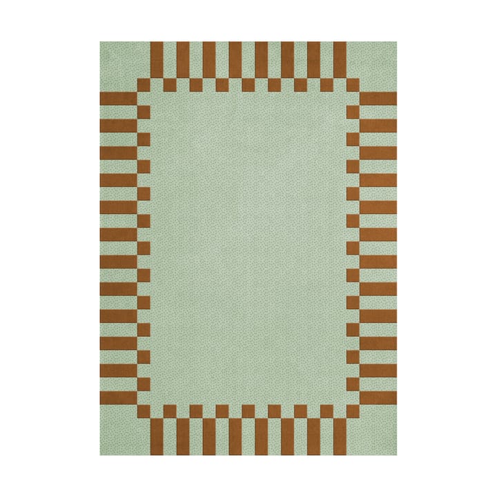 Tapis en laine Teklan Frame - Pistachio camel, 200x300 cm - Layered