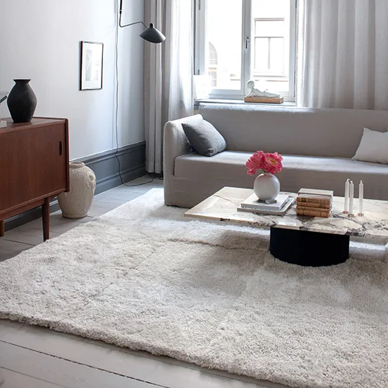 Tapis Levels 250x350cm, Bone White Layered