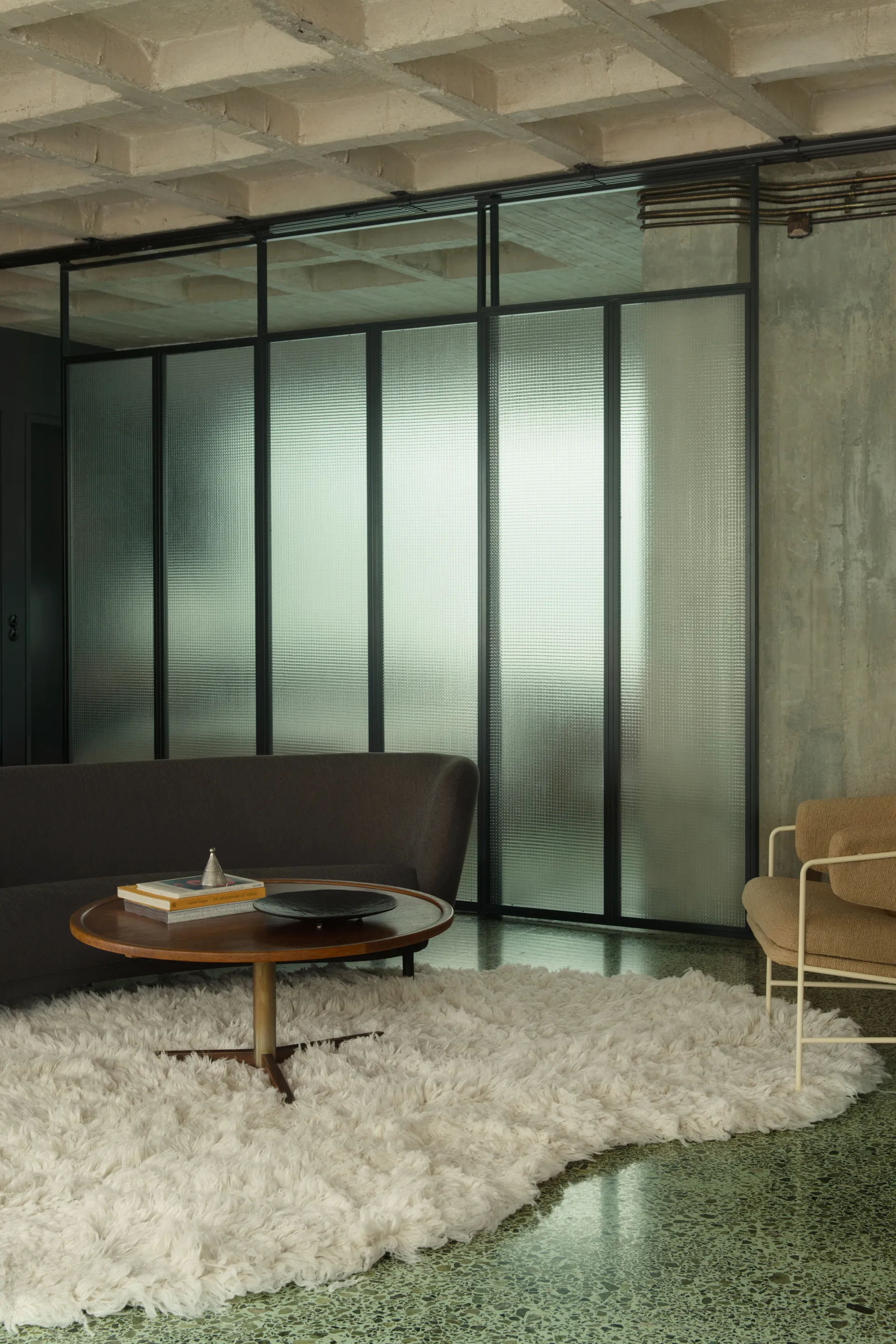 Tapis Shaggy 300x400 cm, Bone White Layered