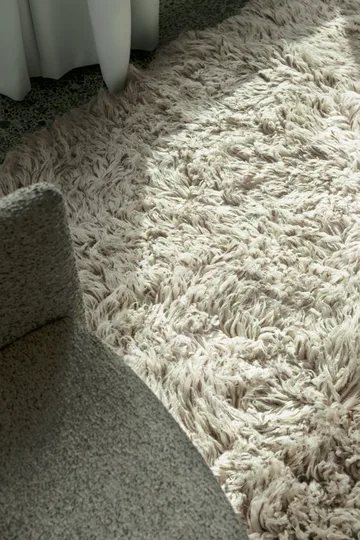 Tapis Shaggy 300x400 cm - Bone White - Layered