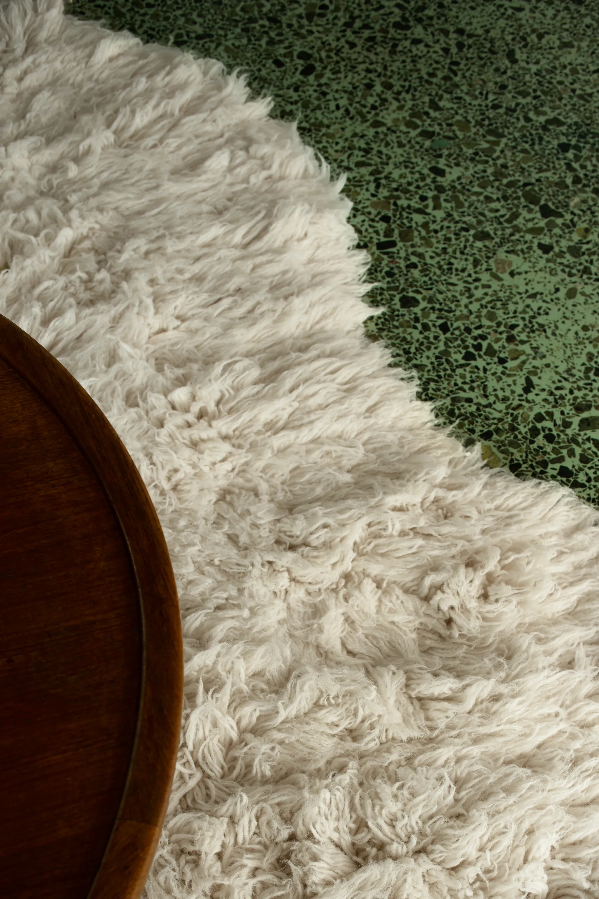 Tapis Shaggy 300x400 cm, Bone White Layered