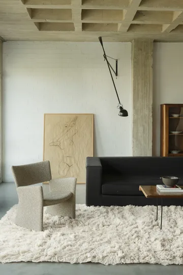 Tapis Shaggy 300x400 cm - Bone White - Layered