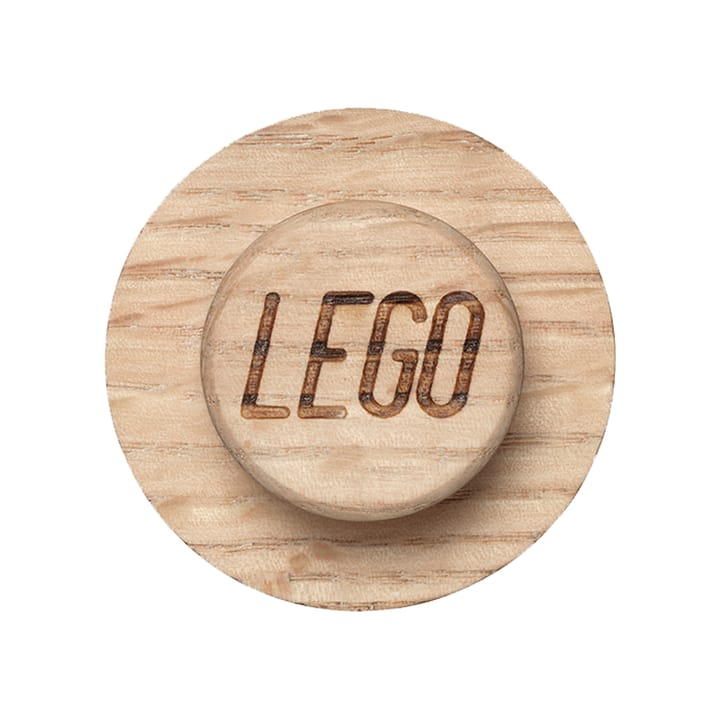Ensemble de cintres muraux LEGO en bois, Chêne savonné Lego