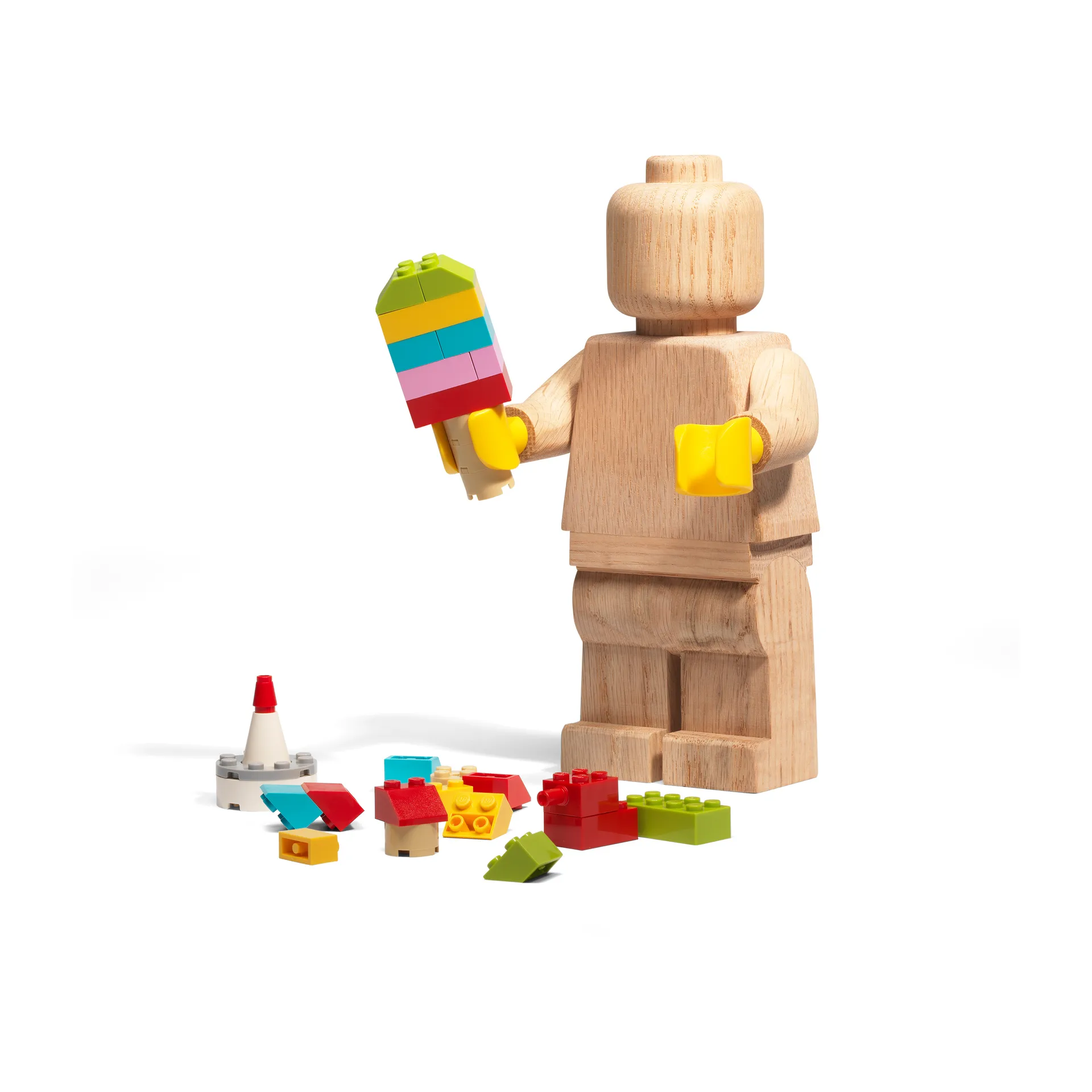 Mini figurine en bois LEGO, Chêne savonné Lego