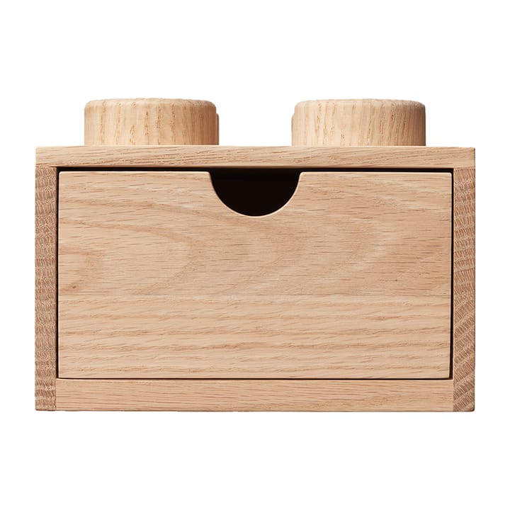 Tiroir de bureau LEGO 4 en bois, Chêne savonné Lego