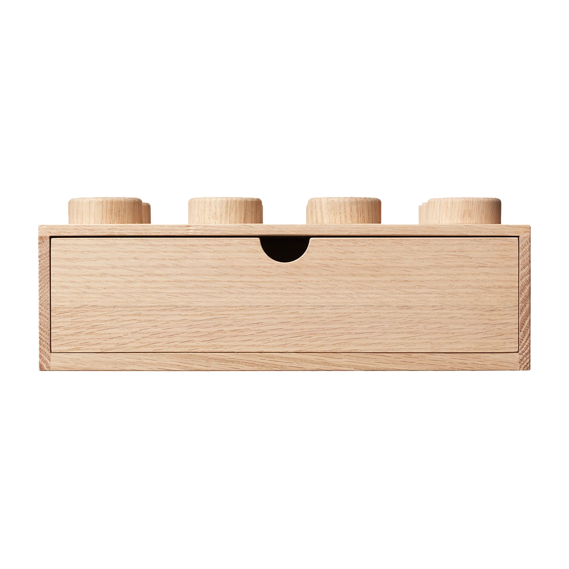 Tiroir de bureau LEGO 8 en bois, Chêne savonné Lego