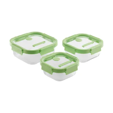 Boîte à lunch carrée en verre Lékué 0,32 L - Vert - Lékué