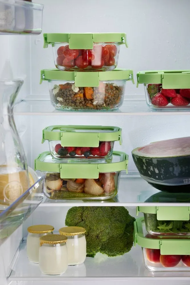 Boîte à lunch carrée en verre Lékué 0,32 L, Vert Lékué