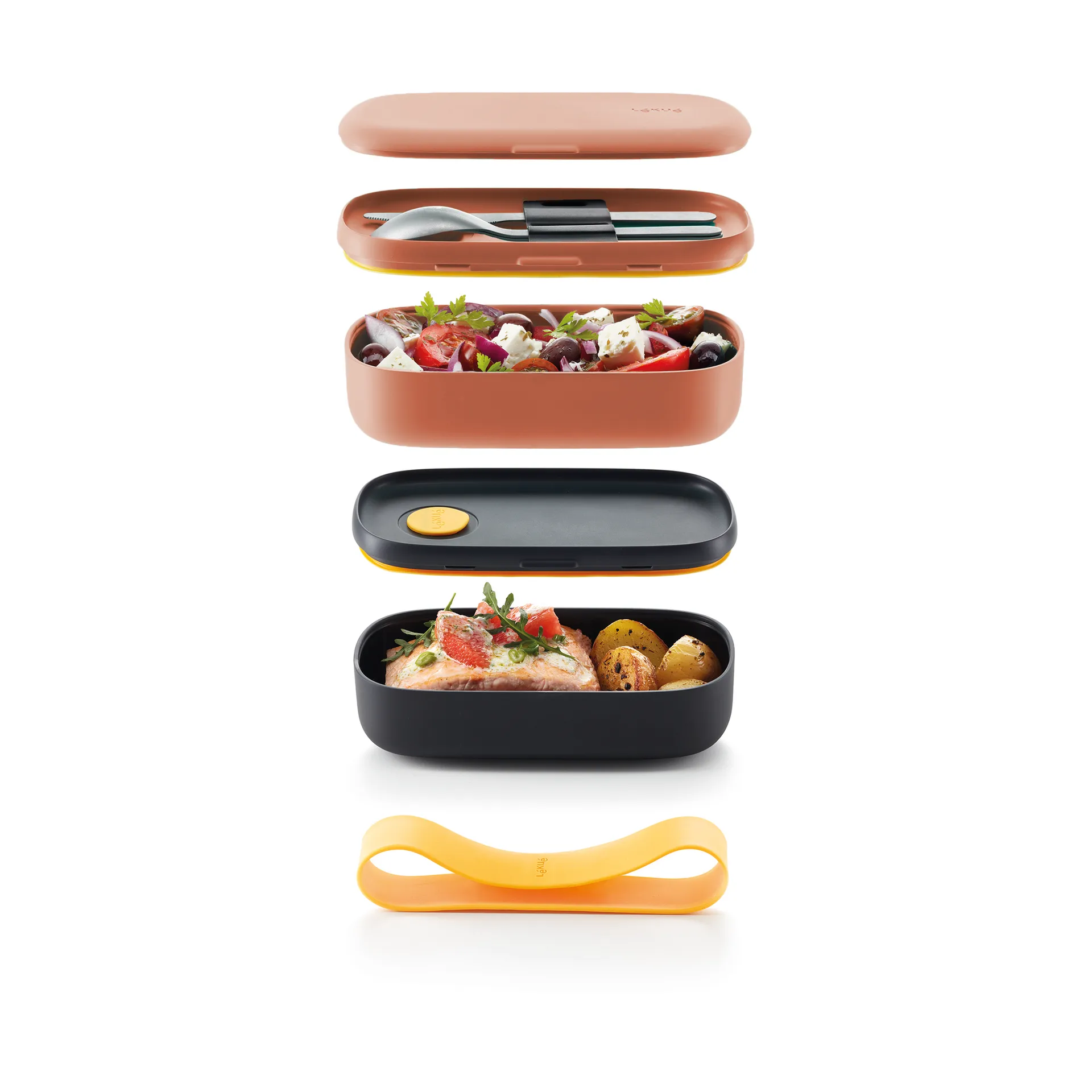 Boîte à lunch Lékué To Go 1 L, Coral Lékué