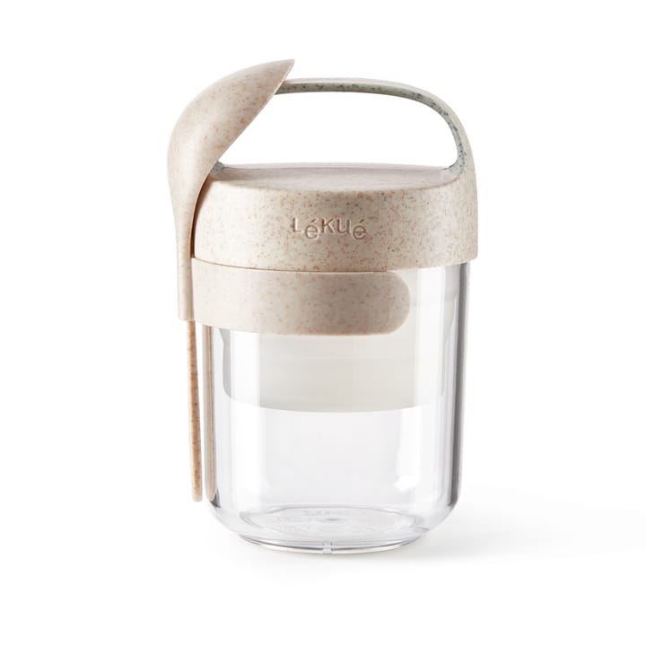 Boîte Lékué To Go organic avec cuillère beige - 0,4 L - Lékué