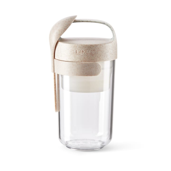 Boîte Lékué To Go organic avec cuillère beige - 0,6 L - Lékué