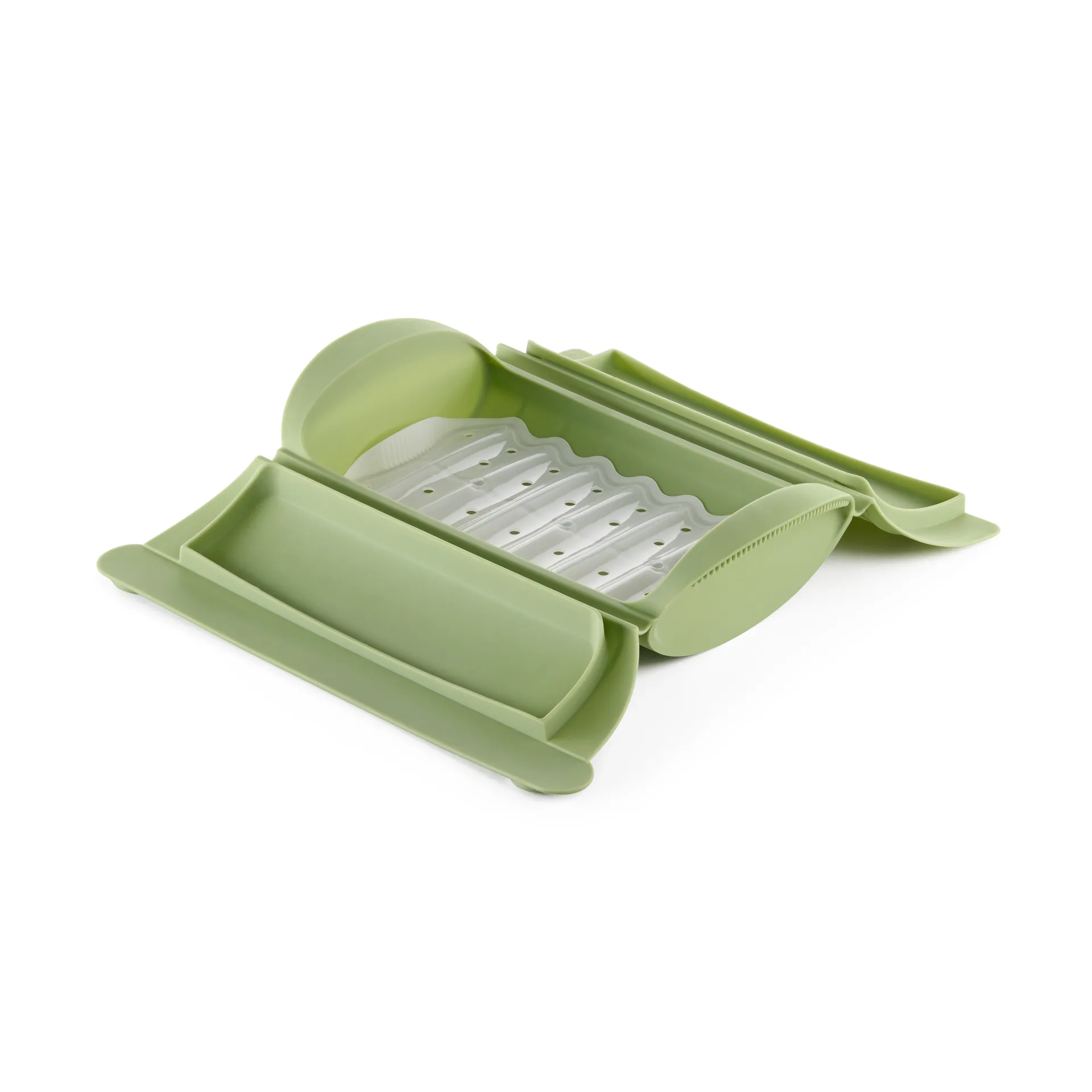 Cuiseur vapeur Lékué, Vert, avec plateau, lot de 2 Lékué