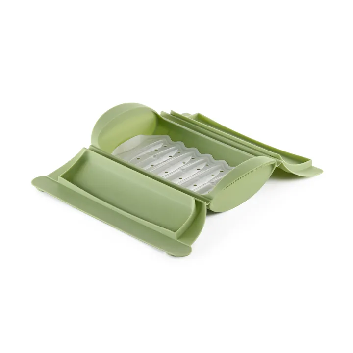 Cuiseur vapeur Lékué - Vert, avec plateau, lot de 2 - Lékué