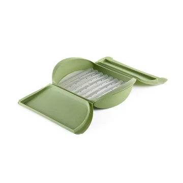 Cuiseur vapeur Lékué - Vert, avec plateau, lot de 4 - Lékué