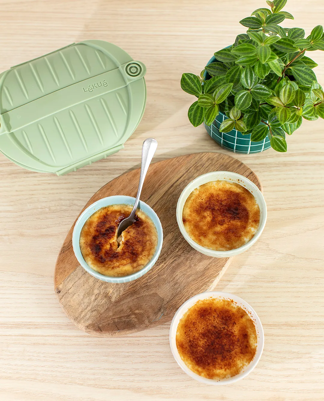 Cuiseur vapeur Lékué, Vert, grand, lot de 2 Lékué
