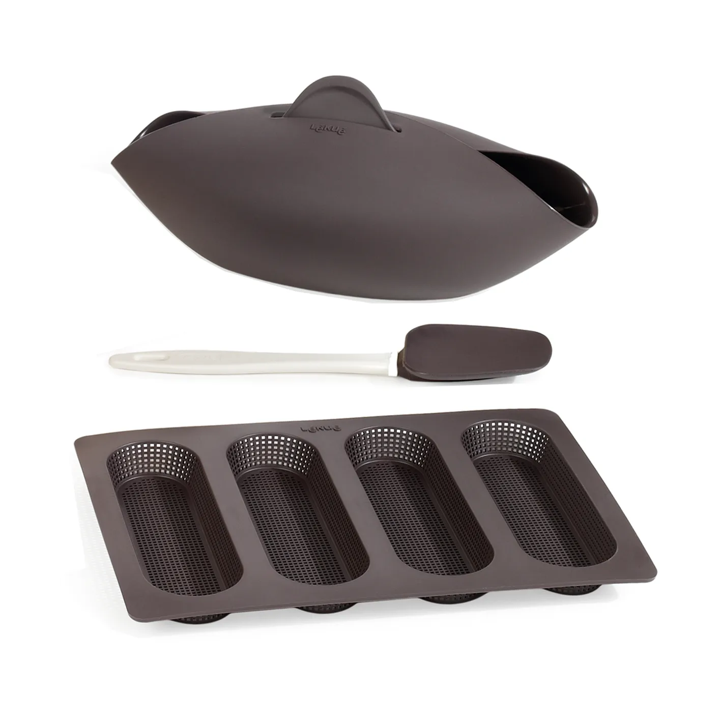 Kit de boulangerie Lékué lot de 3, Marron Lékué