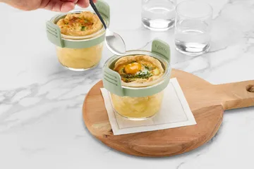 Lékué Air fryer gobelet en verre mini 4-pack - Transparent - Lékué