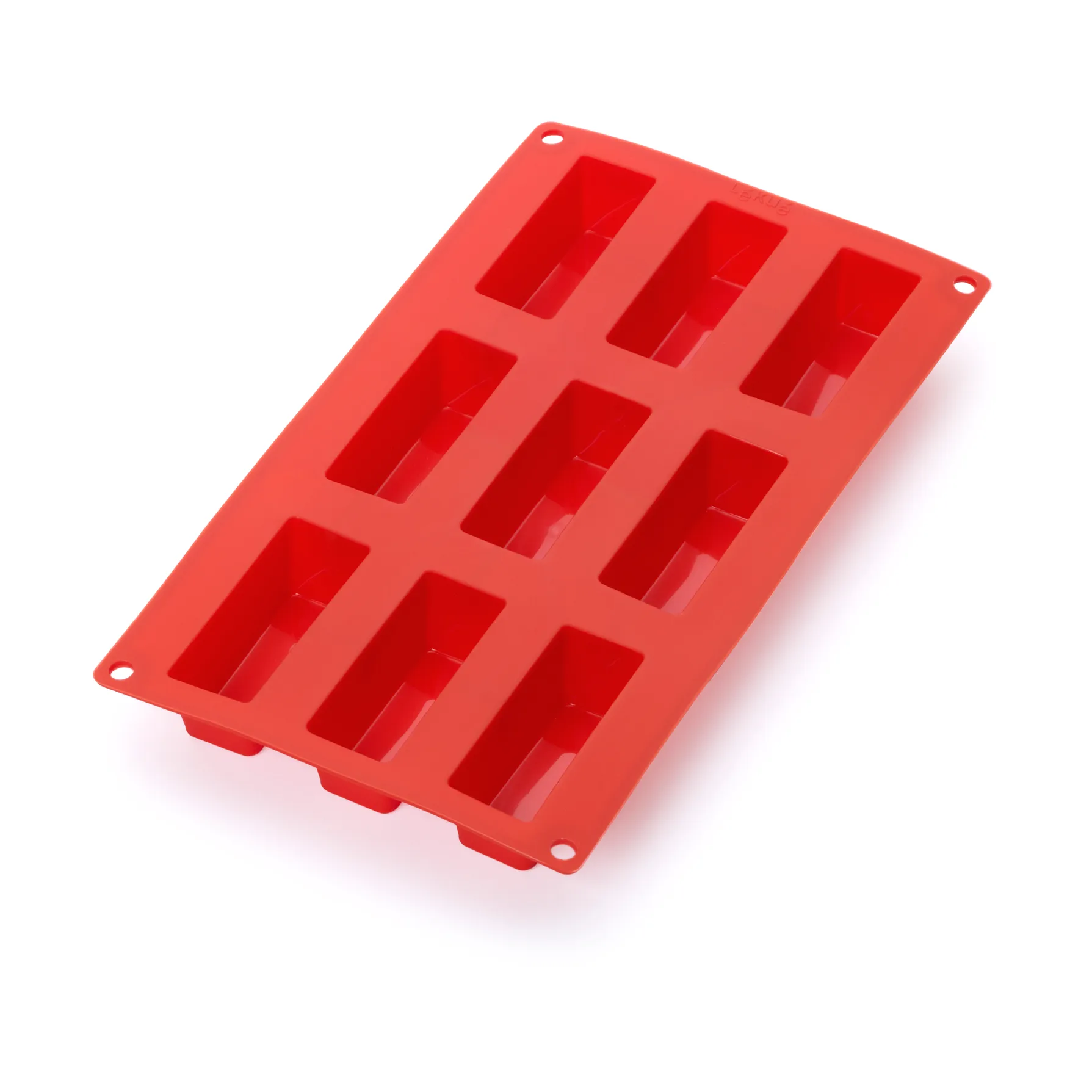 Moule à mini-gâteaux en silicone Lékué lot de 9, Rouge Lékué