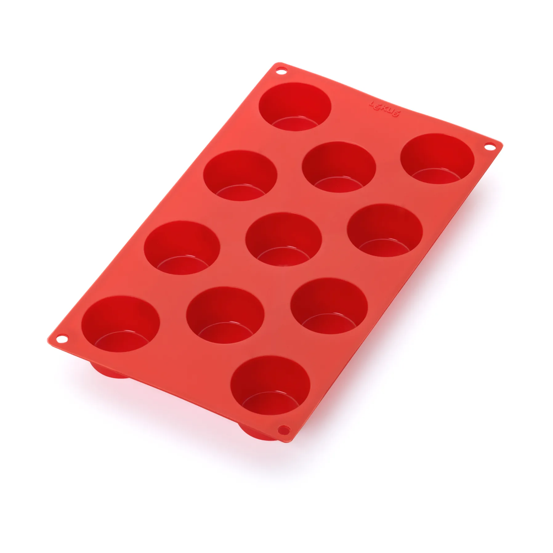 Moule à mini-muffins en silicone Lékué lot de 11, Rouge Lékué