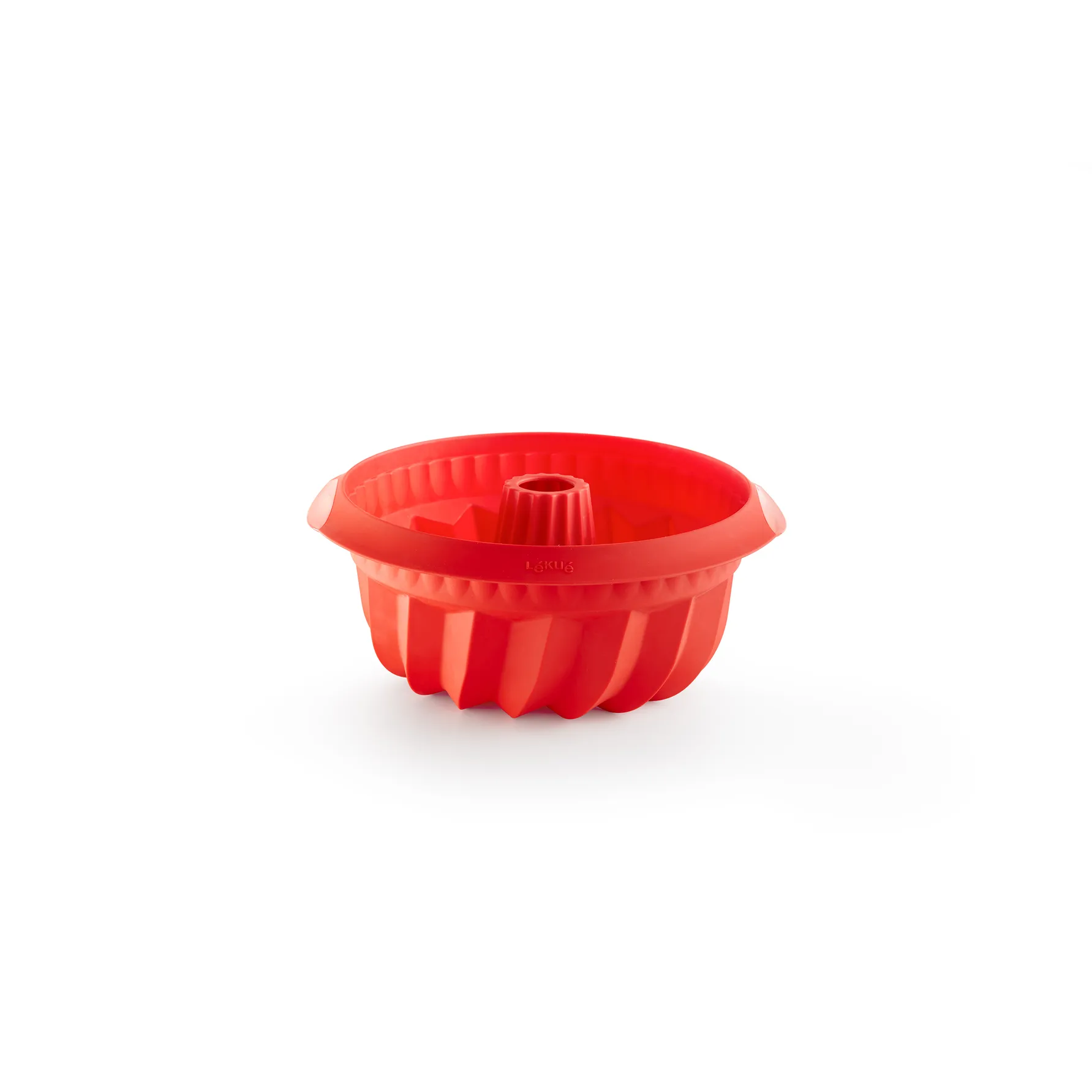 Moule à savarin profond en silicone Lékué Ø22 cm, Rouge Lékué