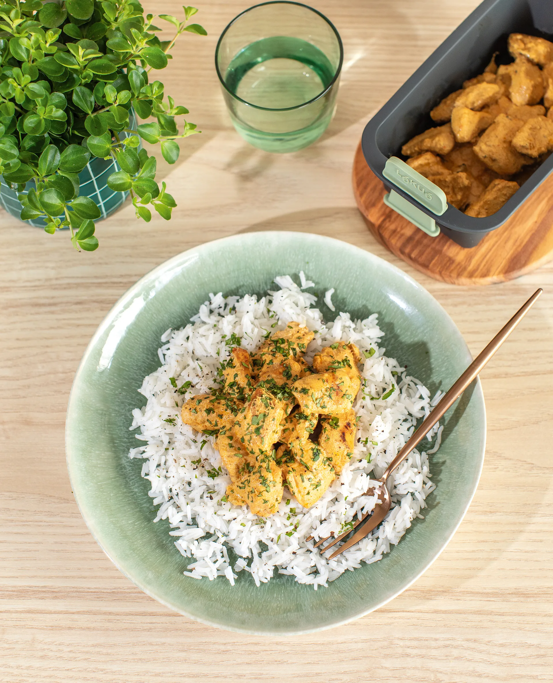 Panier rectangulaire pour friteuse à air Lékué, Grey Lékué