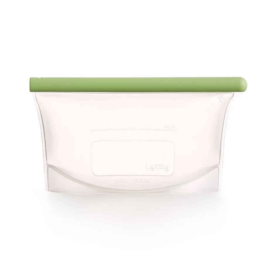 Sac réutilisable en silicone vert Lékué, 0,5 L Lékué