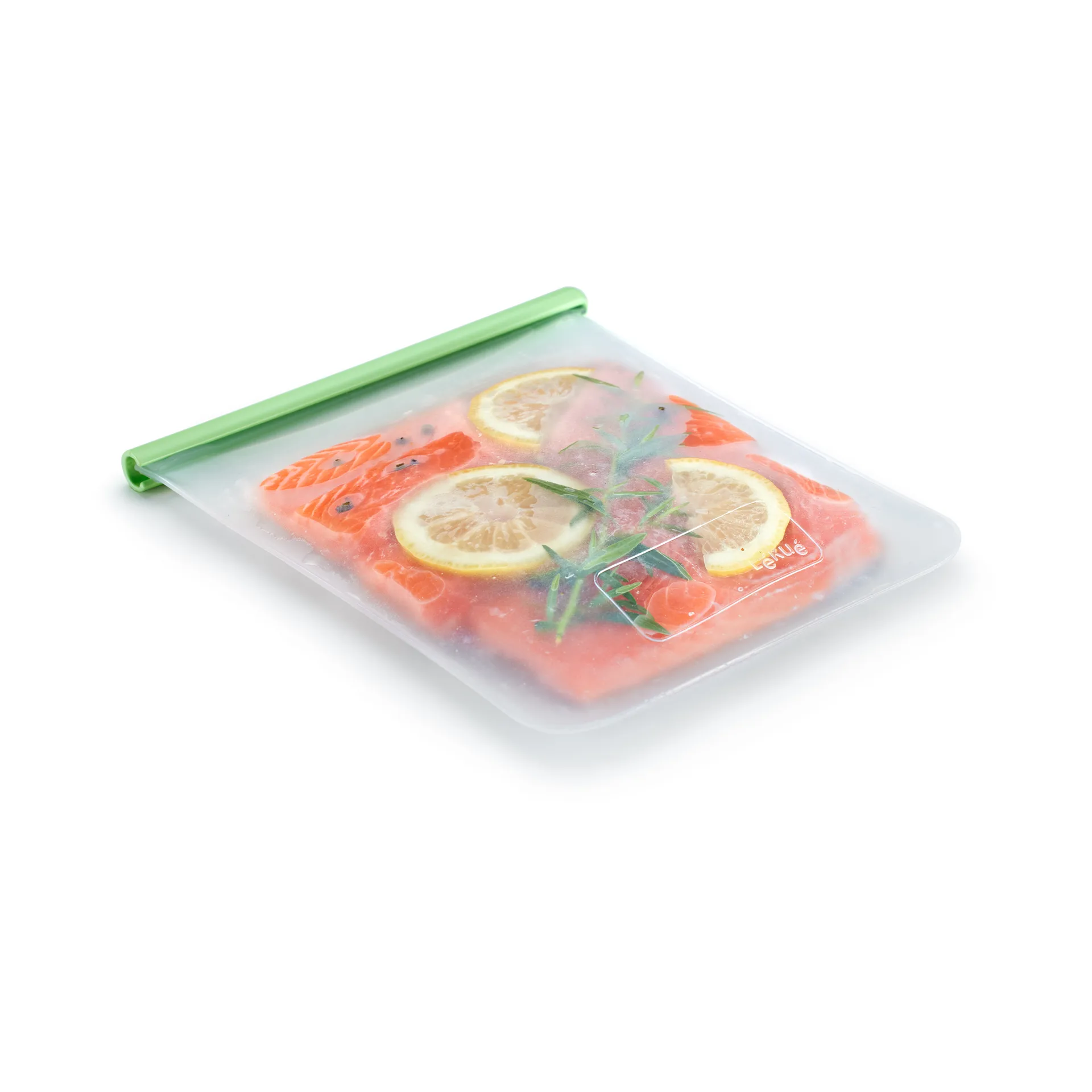 Sac réutilisable plat vert Lékué, L Lékué