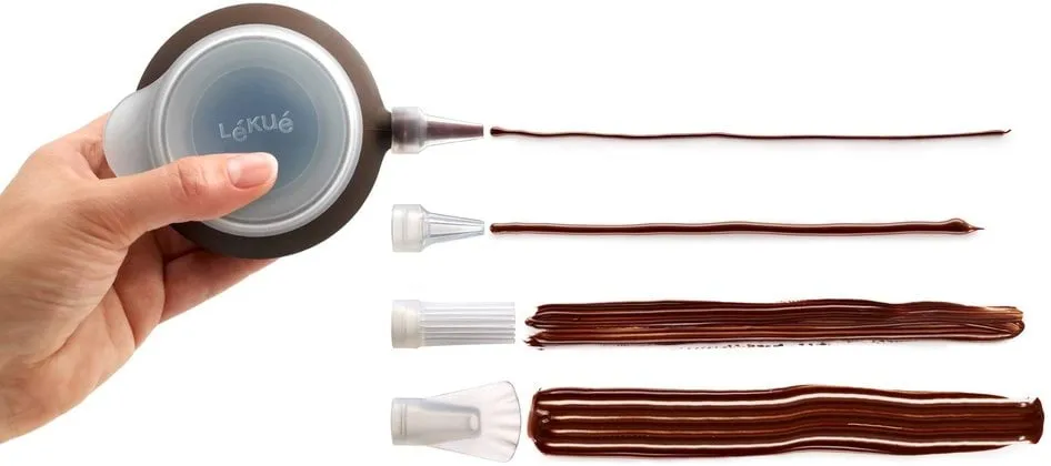 Set marron Lékué Décomax, 4 embouts Lékué