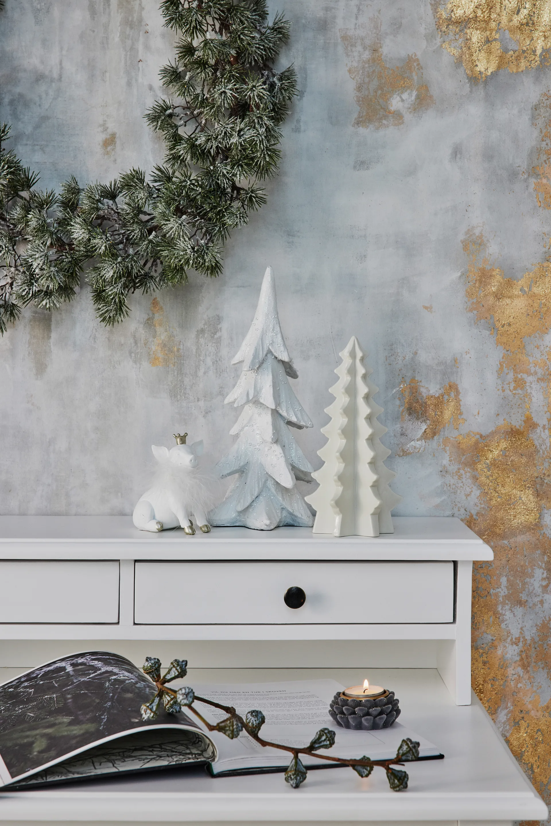 Arbre Molinne 20.5 cm, white Lene Bjerre