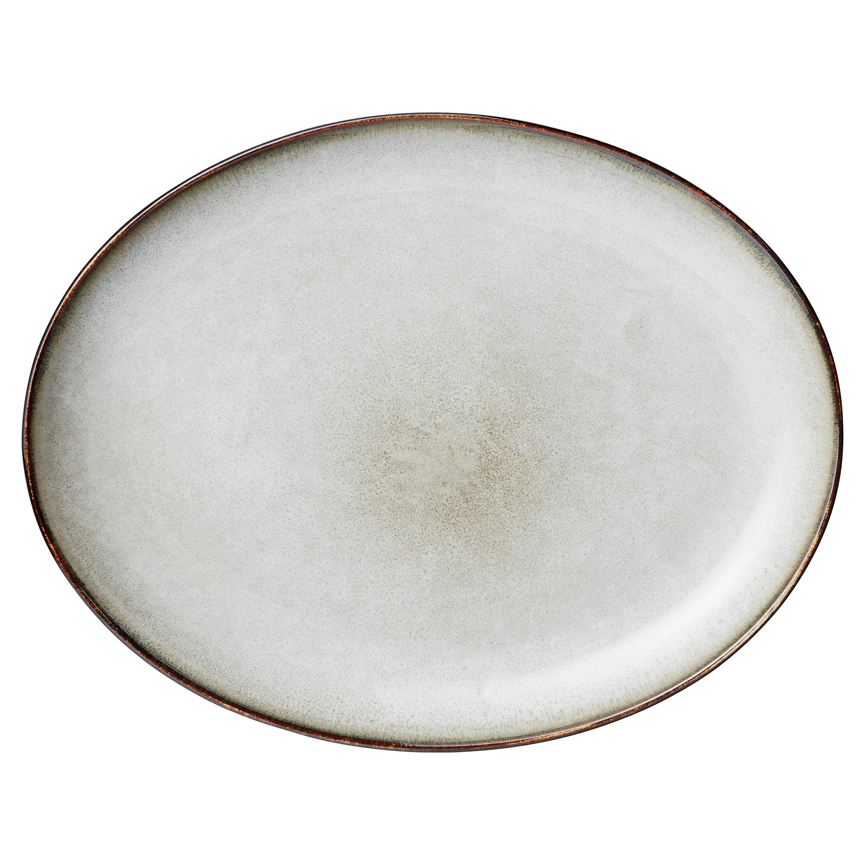 Assiette Amera oval, Gris Lene Bjerre