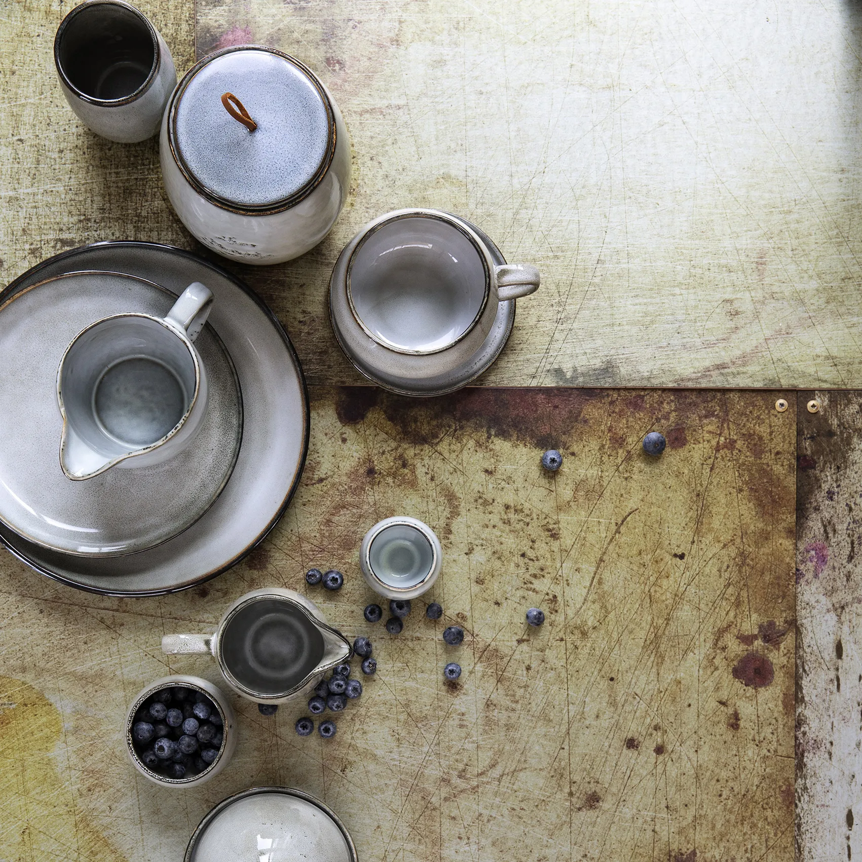 Assiette Amera oval, Gris Lene Bjerre