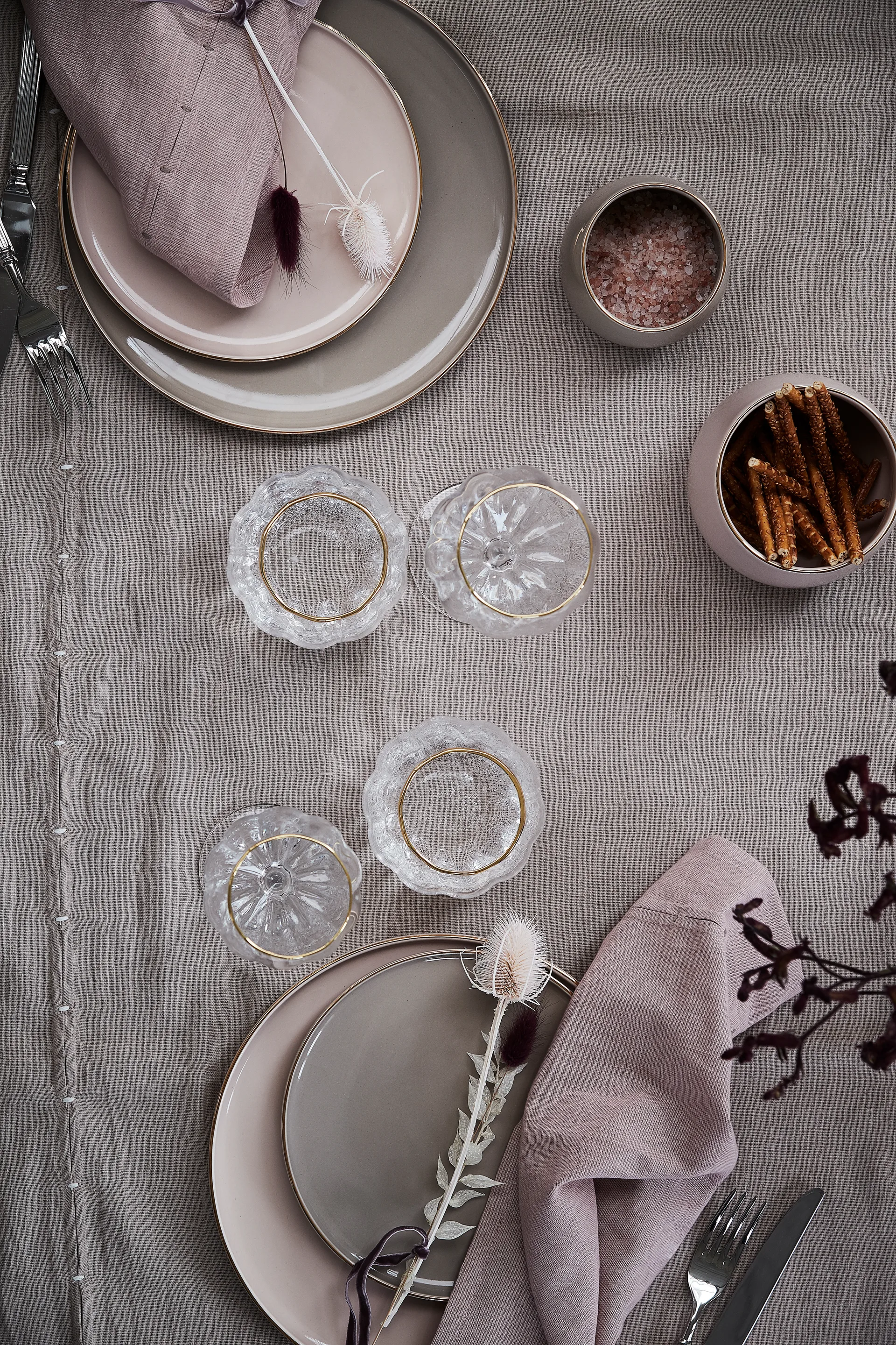 Assiette Clara Ø26 cm, Rose-light gold Lene Bjerre